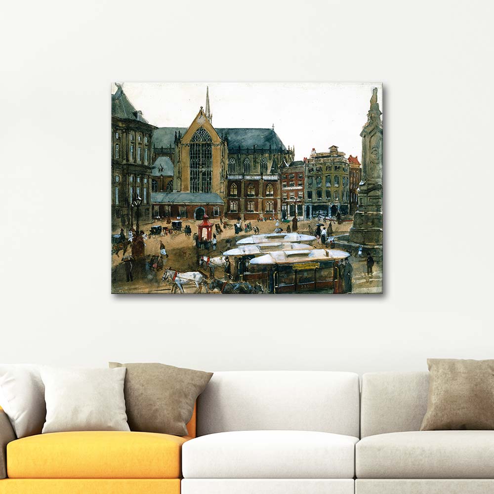 George Hendrik Breitner The Dam in Amsterdam Art Print