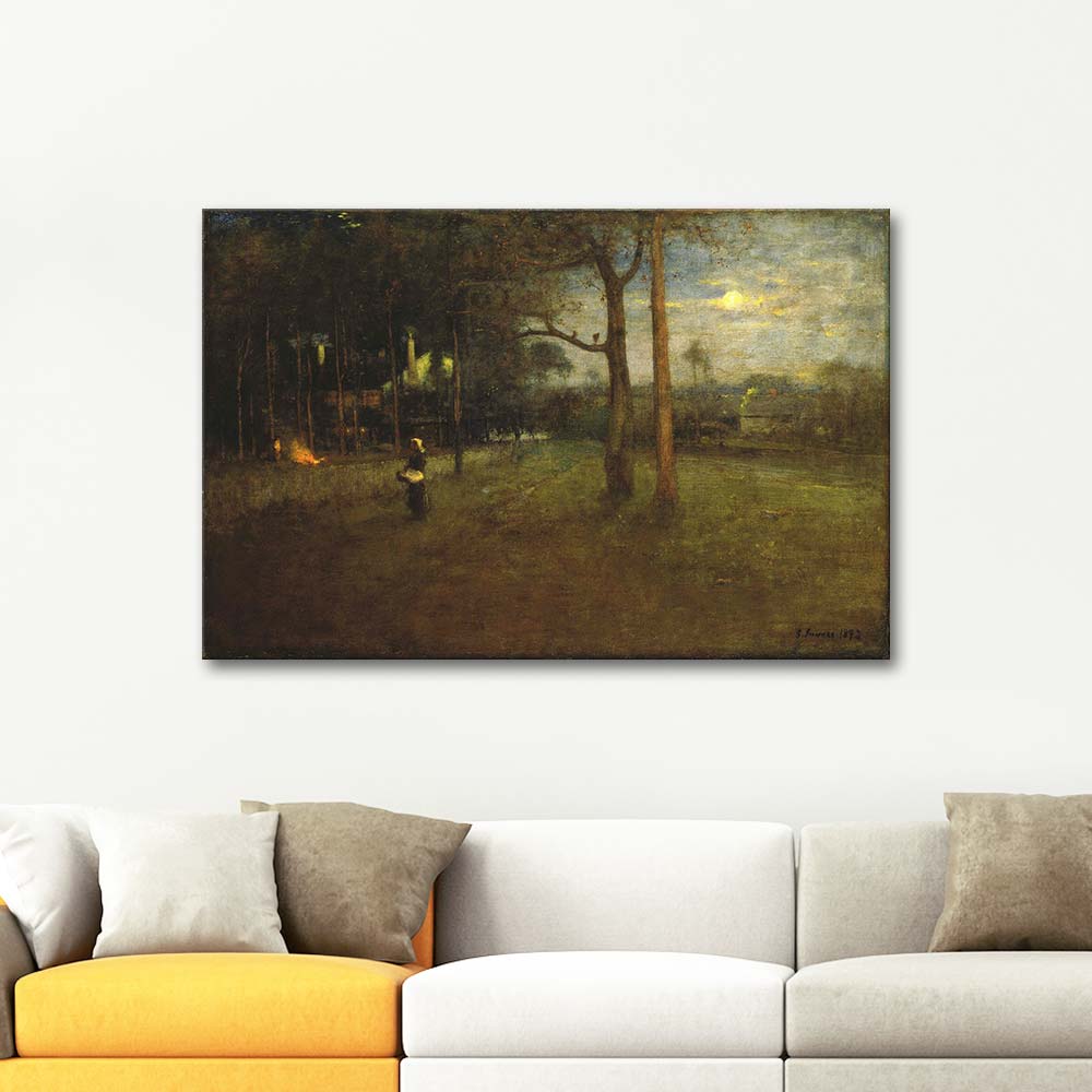 George Inness Moonlight Tarpon Springs Art Print