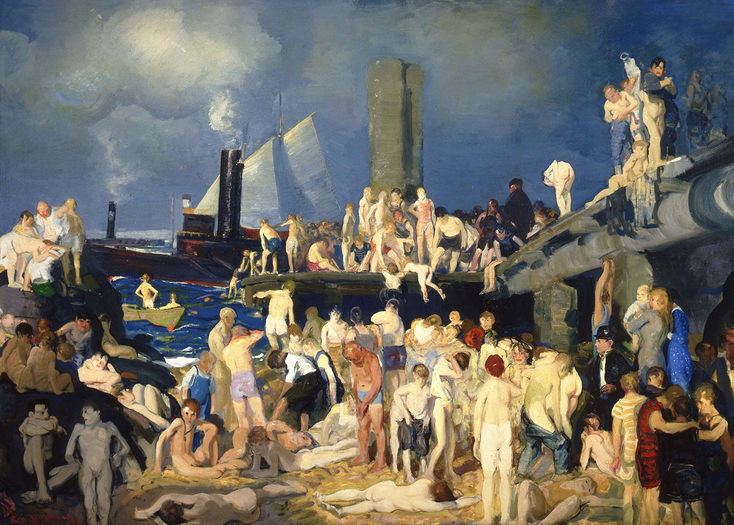 Riverfront by George Wesley Bellows