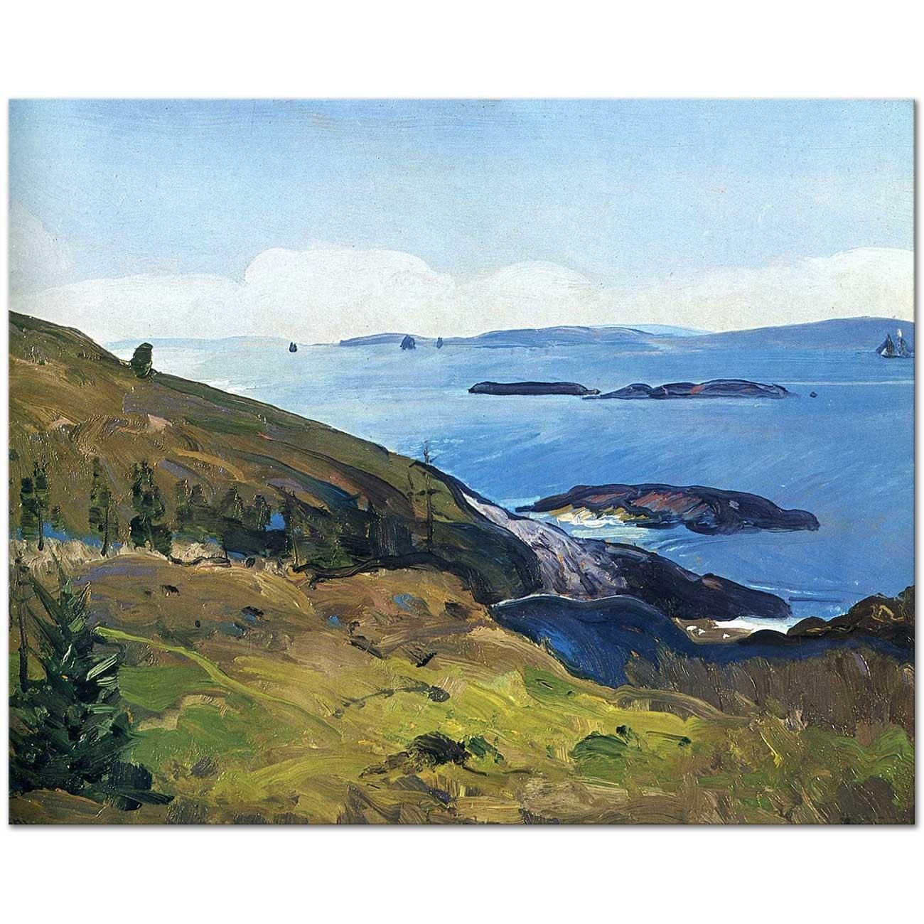 George Wesley Bellows Deniz Kıyısı Kanvas Tablo