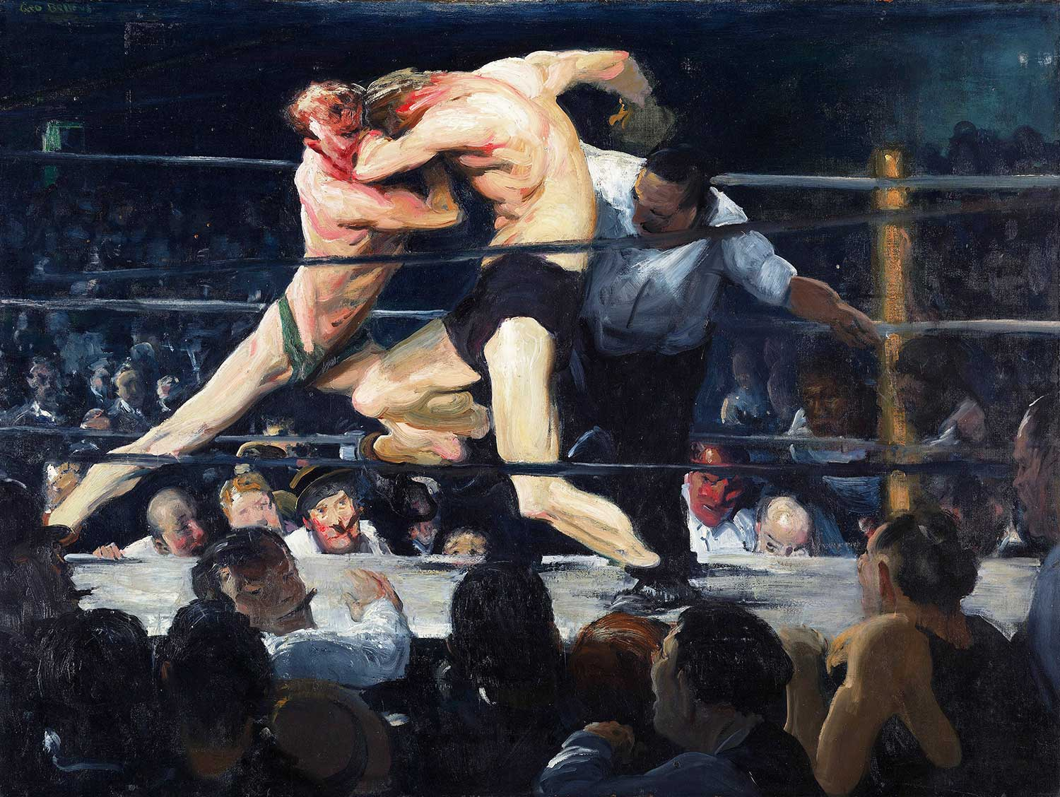 Stag Night at Sharkey's by George Wesley Bellows