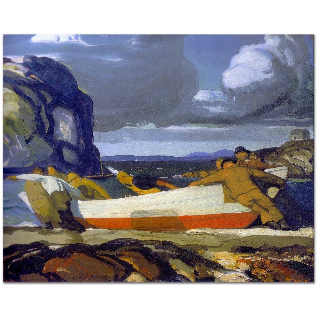 George Wesley Bellows Büyük Sandal Kanvas Tablo