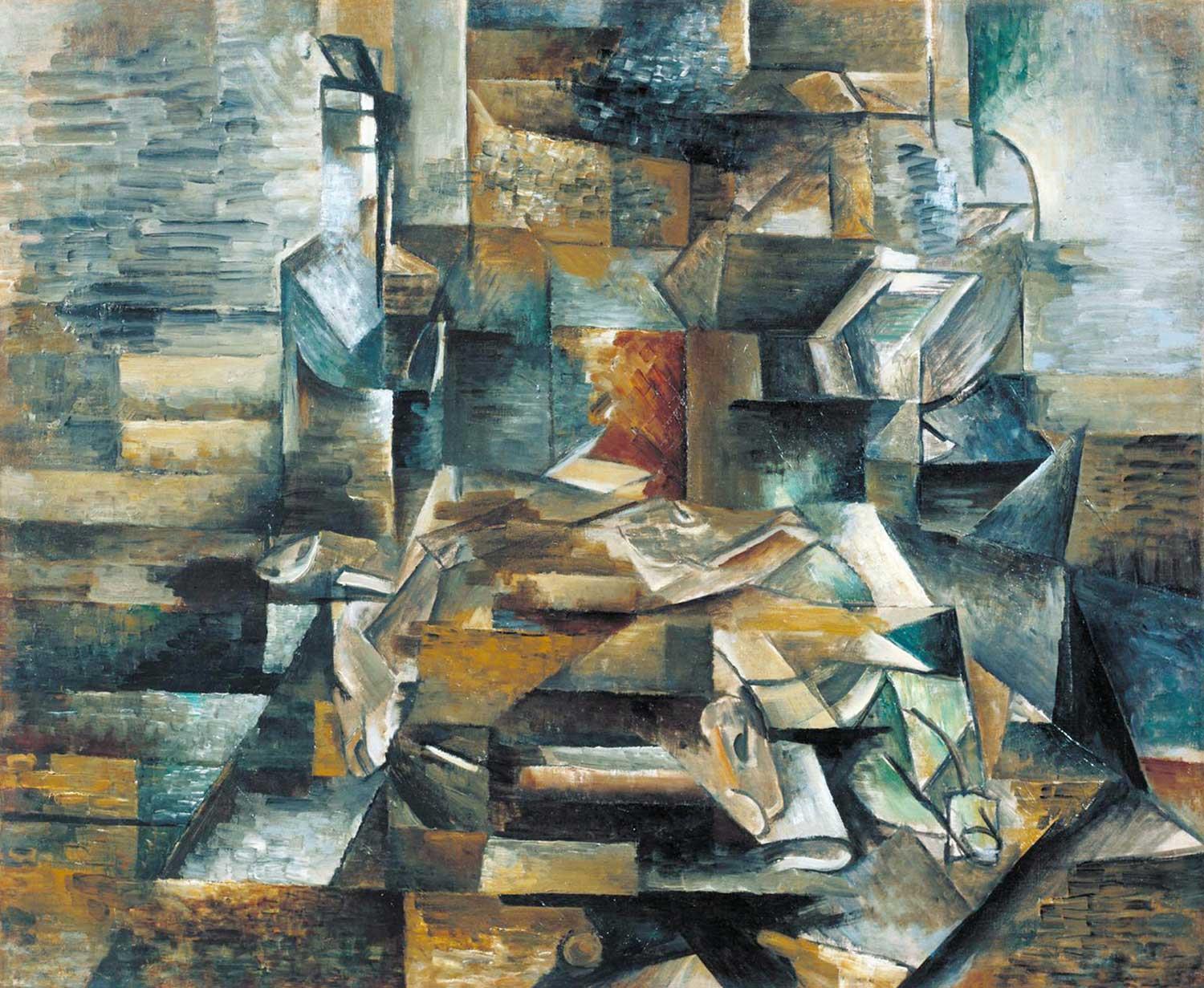 Bottle and Fishes by Georges Braque