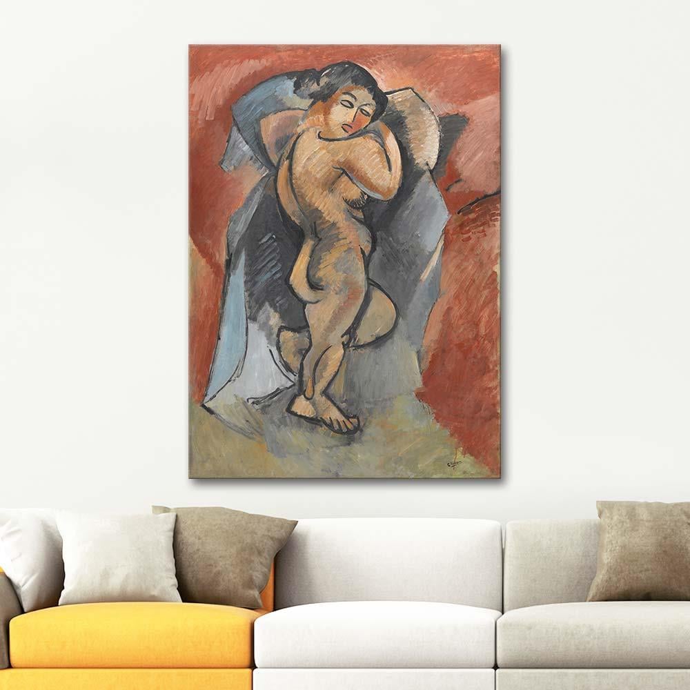 Georges Braque Uzun Nü Kanvas Tablo