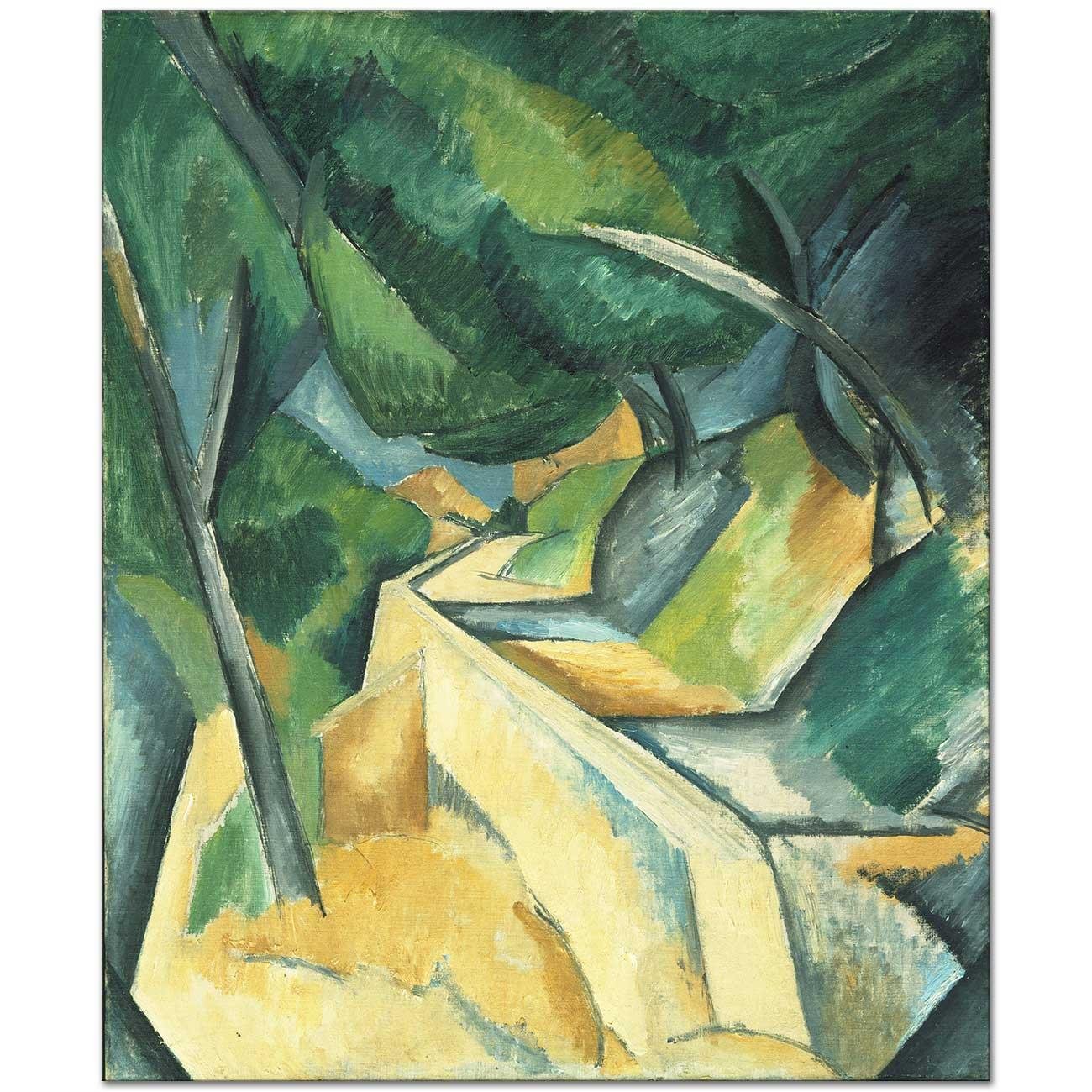 Georges Braque Bahçe Duvarı Kanvas Tablo