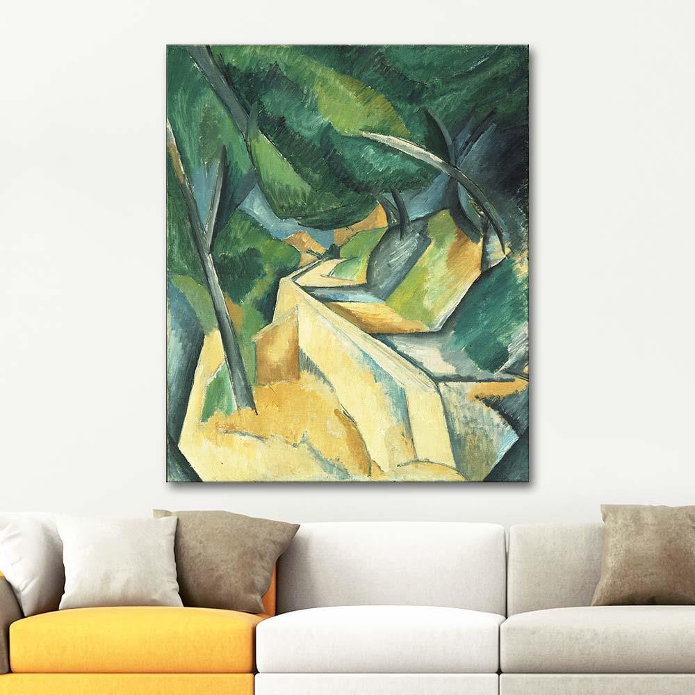 Georges Braque Bahçe Duvarı Kanvas Tablo