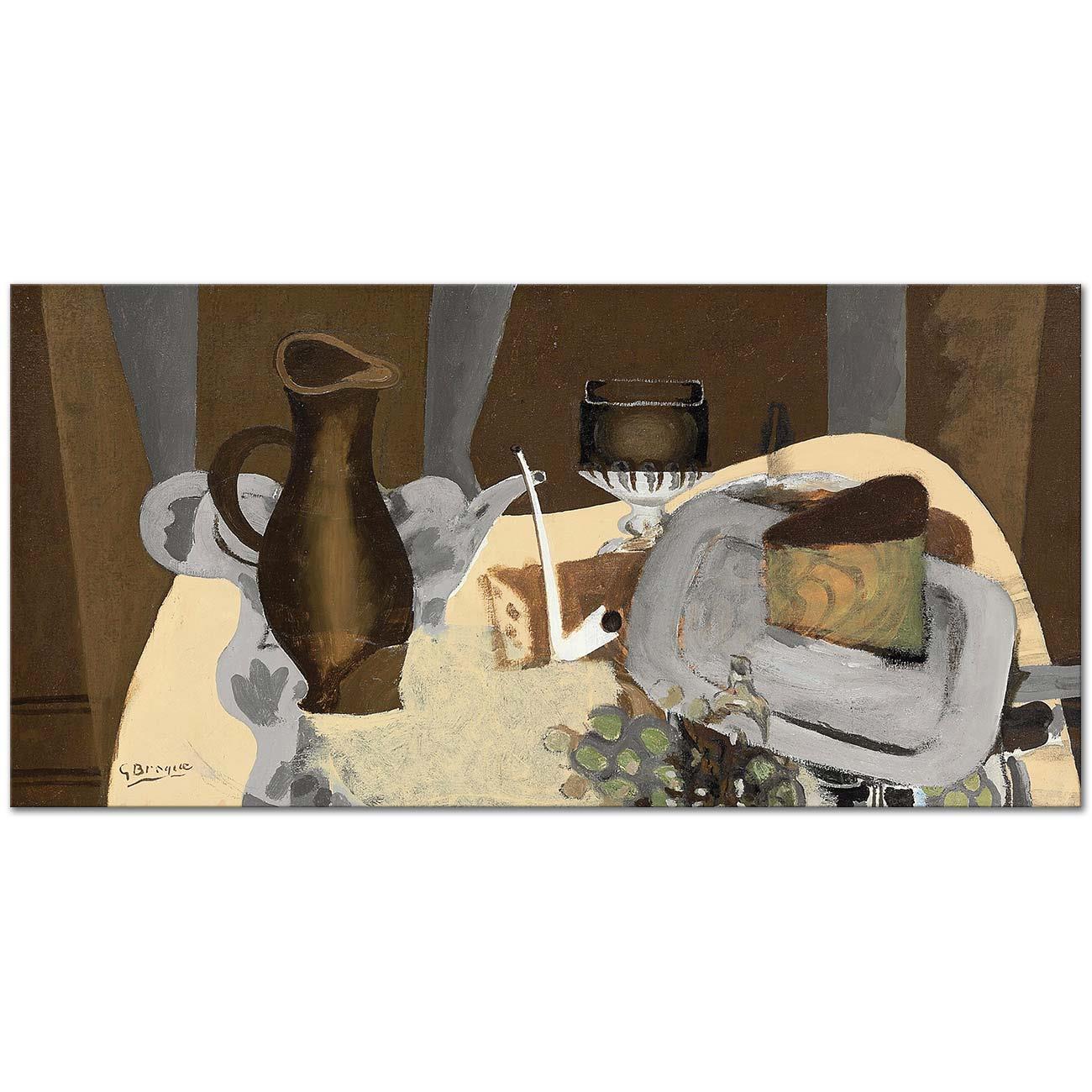 Georges Braque Pipolu Natürmort Kanvas Tablo