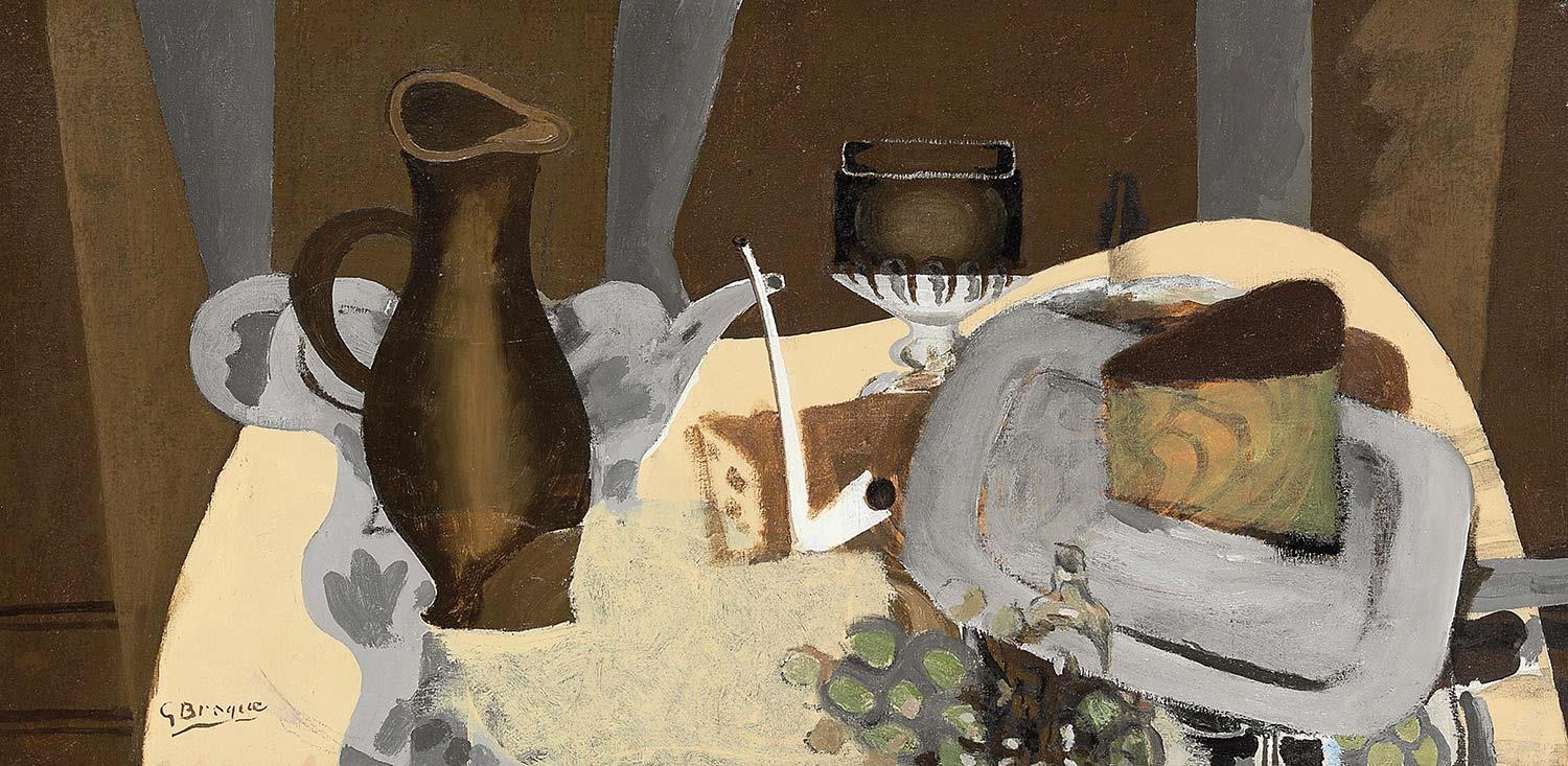 Georges Braque Pipolu Natürmort Kanvas Tablo