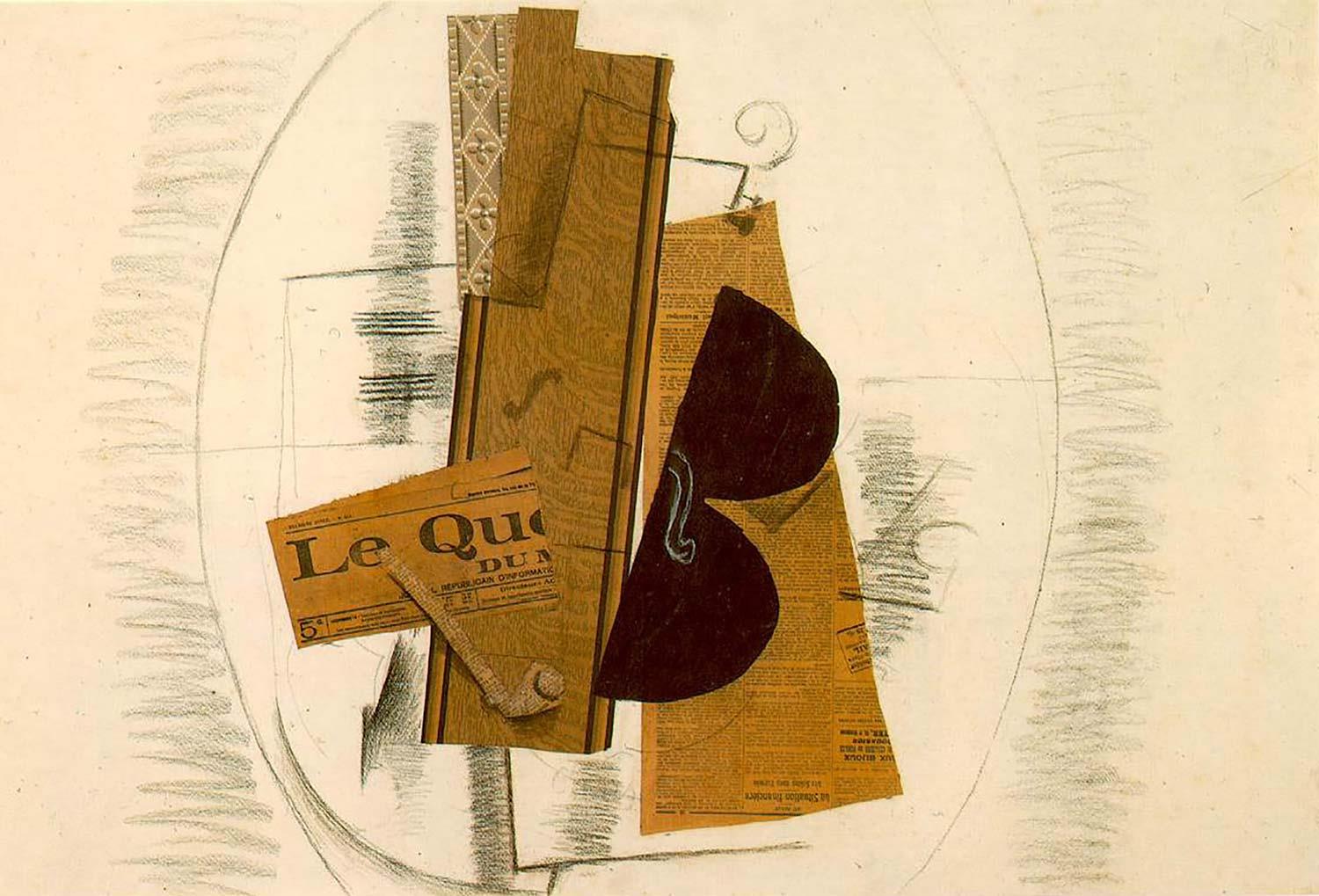 Georges Braque Keman ve Pipo Kanvas Tablo