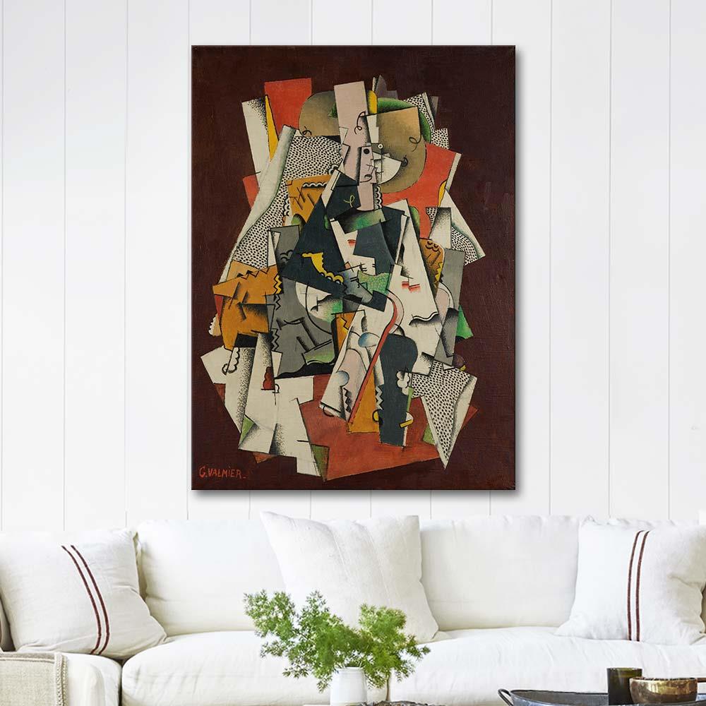 Georges Valmier Jeune Fille Assise Art Print
