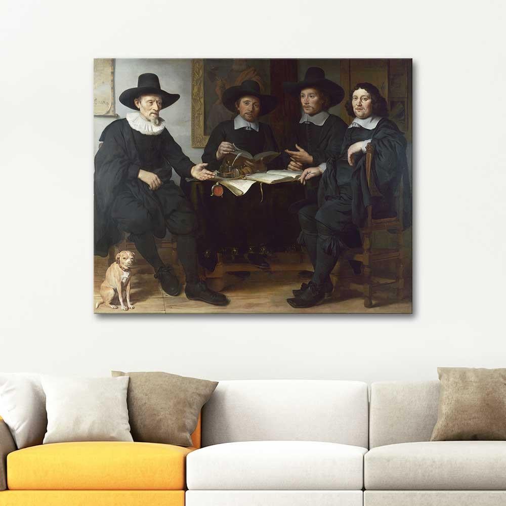 Gerbrand van den Eeckhout Four Officers of the Amsterdam Coopers Art Print