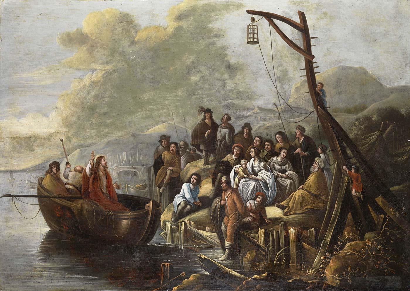 Jesus preaches at the Sea of Galilee by Gerbrand van den Eeckhout