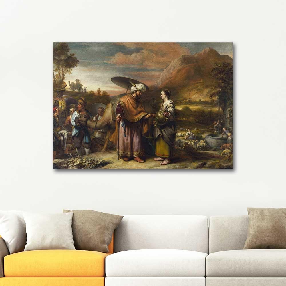 Gerbrand van den Eeckhout Rebekah and Eliezer at the Well Art Print