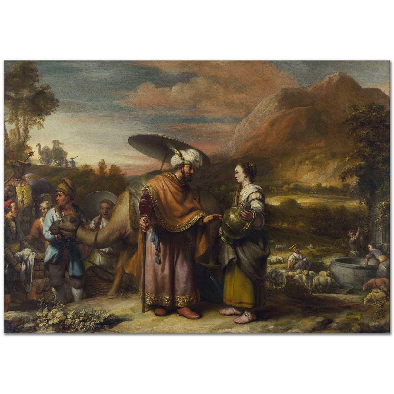 Rebekah and Eliezer at the Well by Gerbrand van den Eeckhout