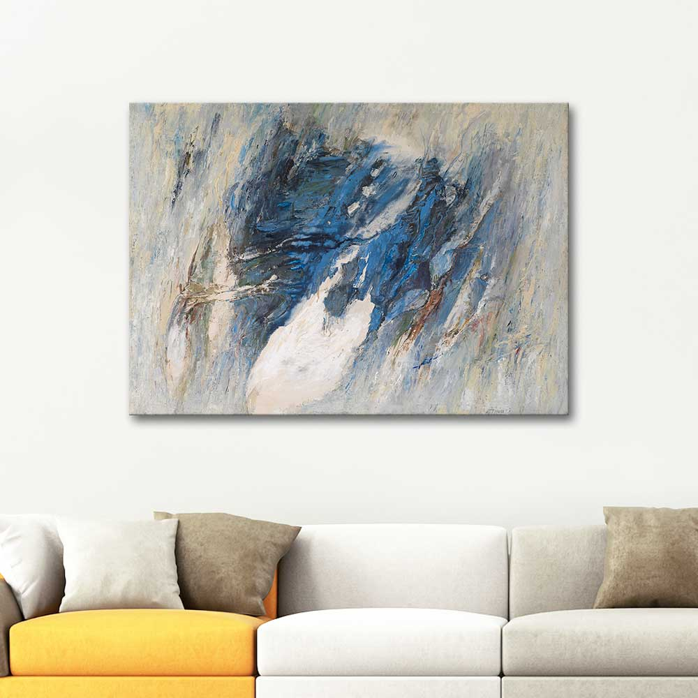 Gerhard Hoehme Ascending Blue Art Print