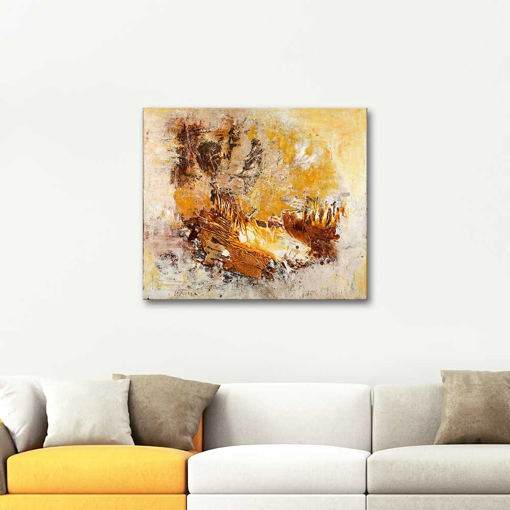 Gerhard Hoehme The Birth of Yellow Art Print
