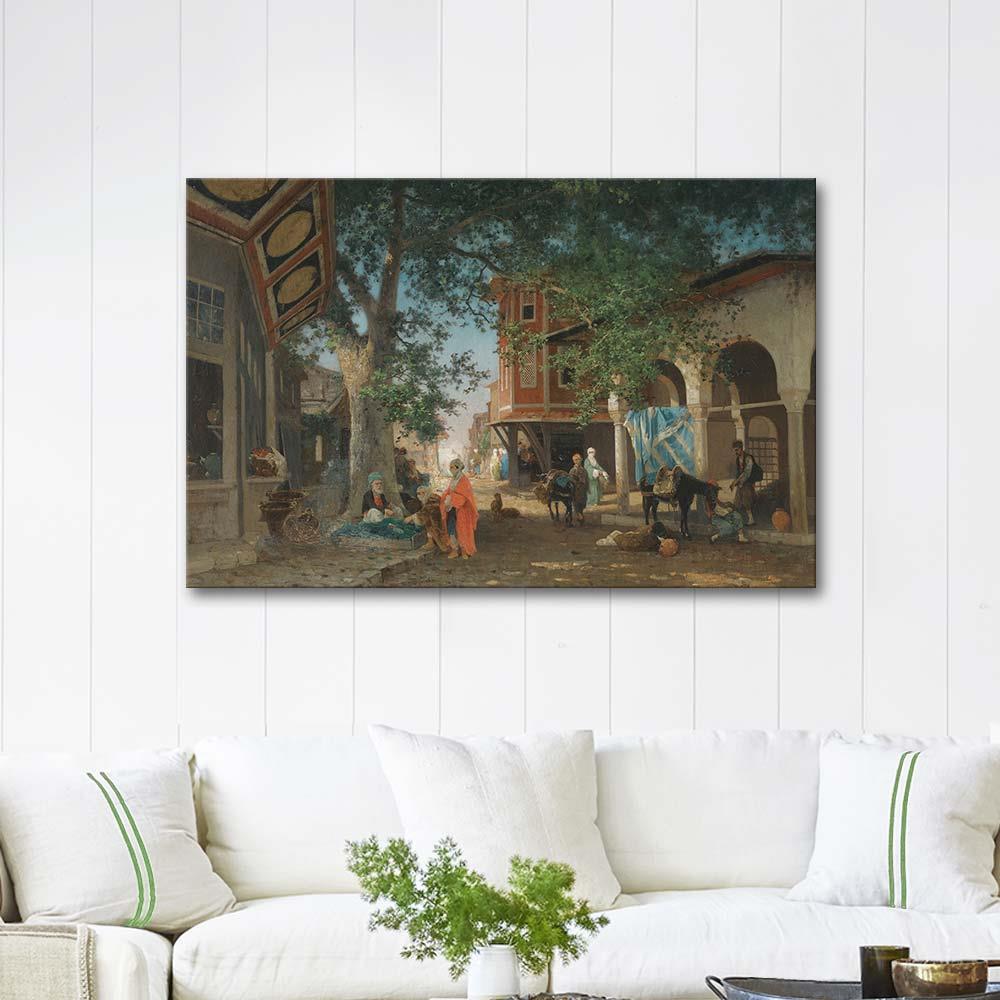Germain Fabius Brest A Street in Istanbul Art Print