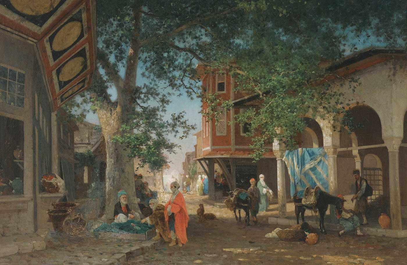 Germain Fabius Brest A Street in Istanbul Art Print