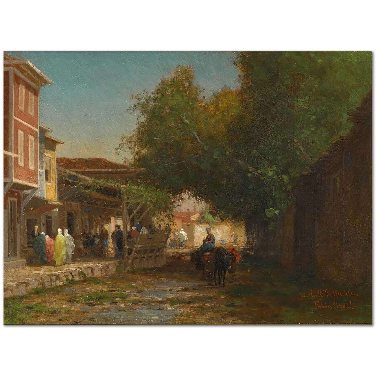 A Turkish Street by Germain Fabius Brest