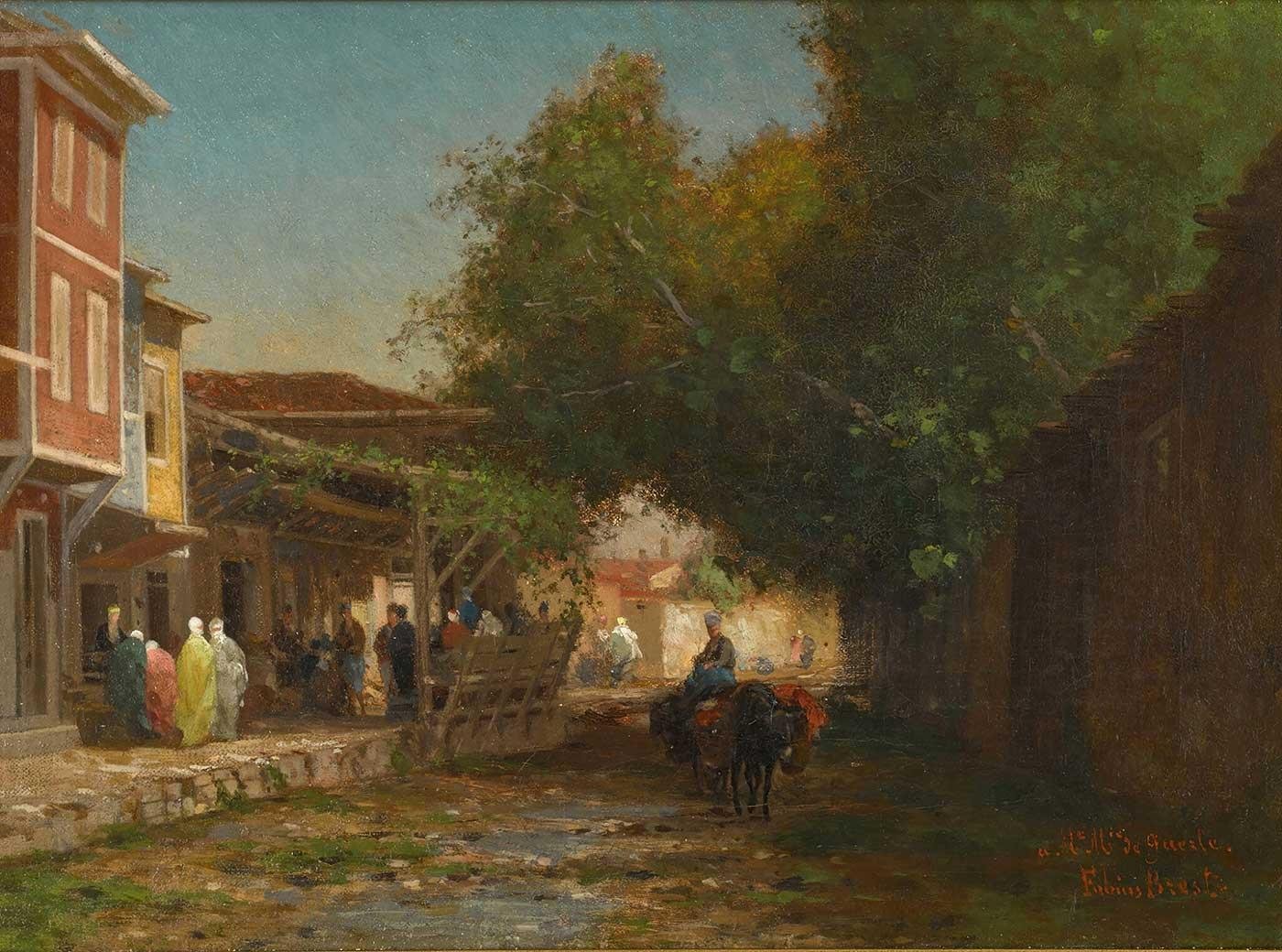 A Turkish Street by Germain Fabius Brest