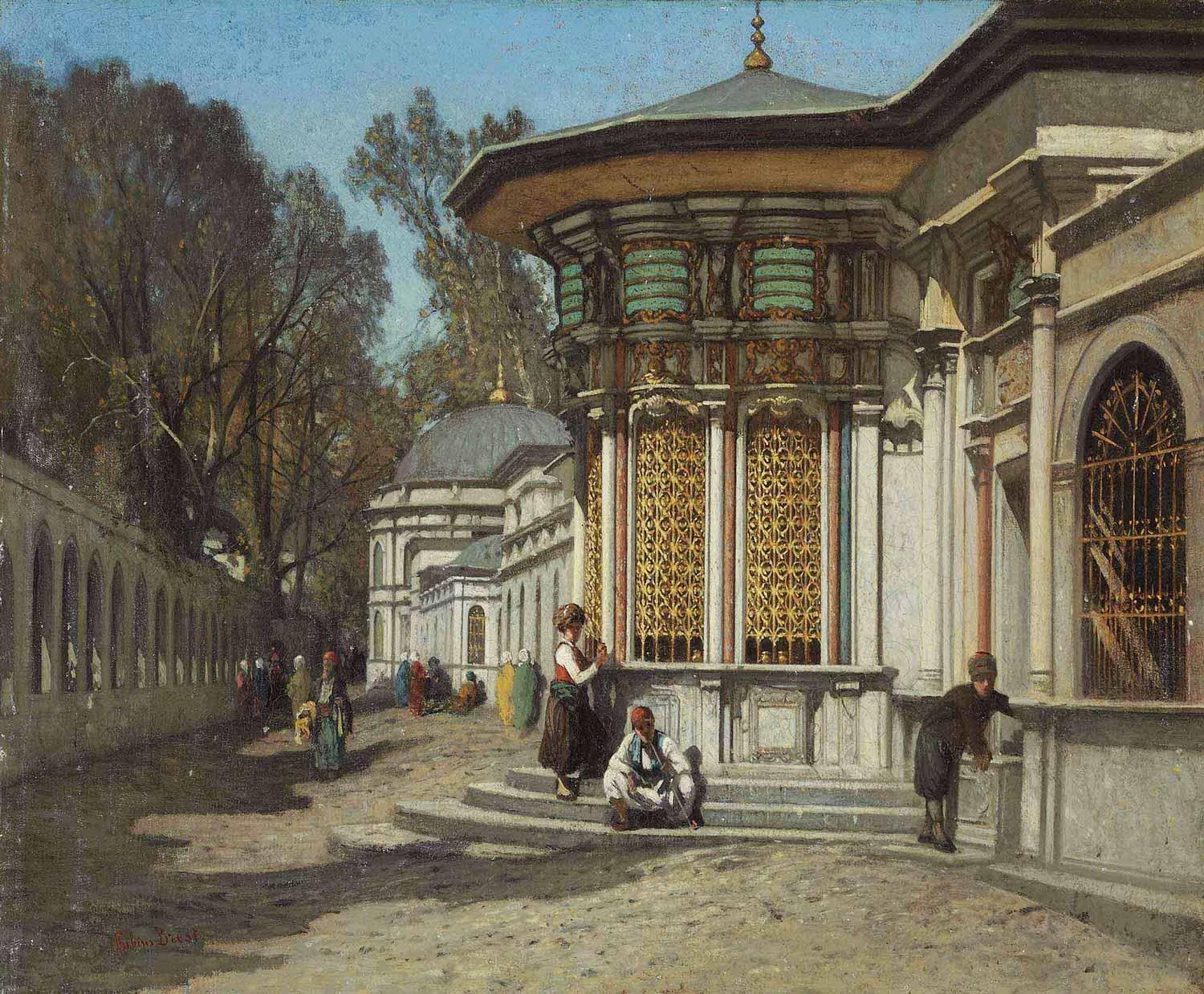 Germain Fabius Brest Şehzadebaşı Cami Türbeler Kanvas Tablo