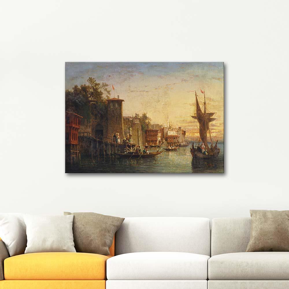 Germain Fabius Brest View to Bosphorus Art Print
