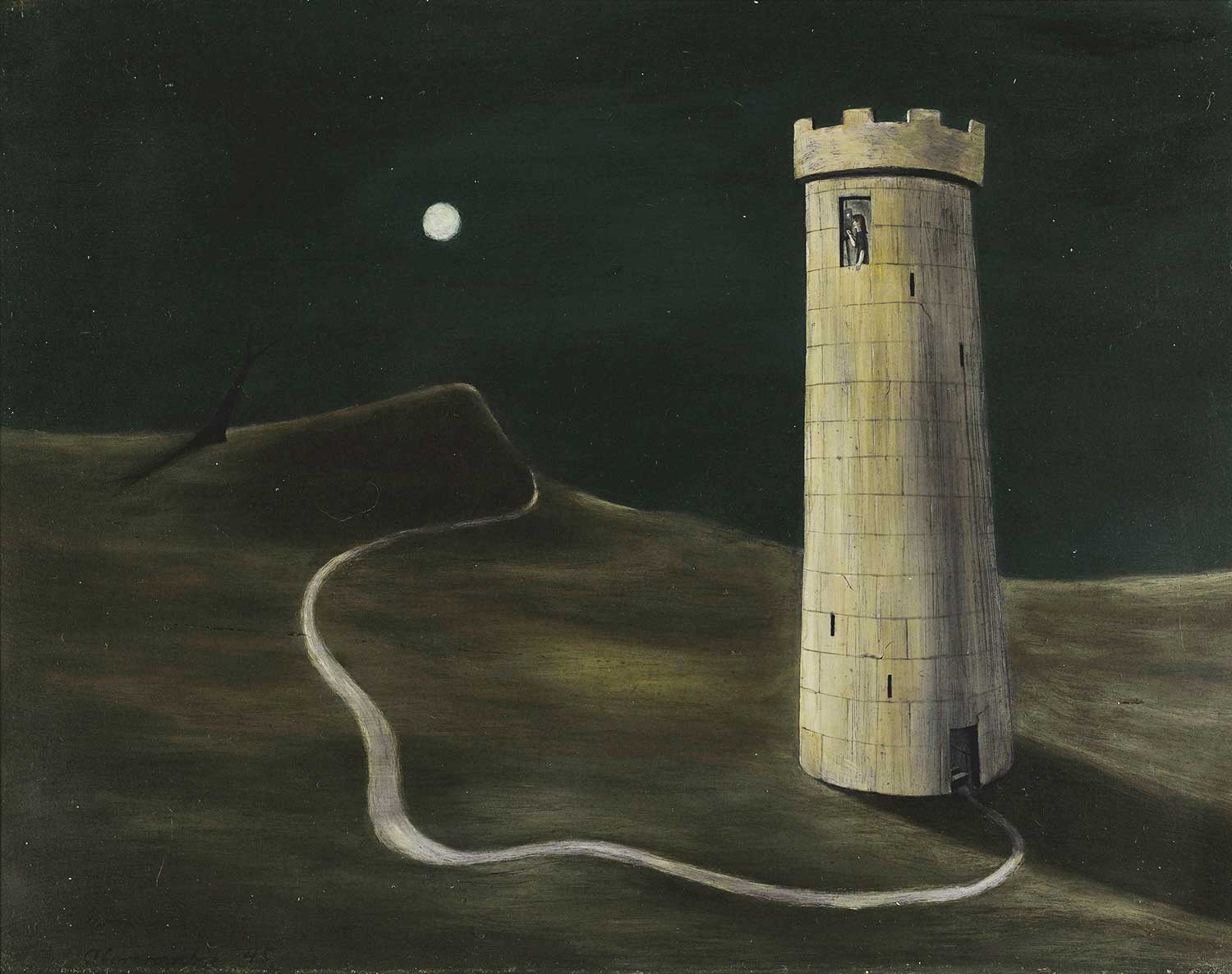 Gertrude Abercrombie Fildişi Kule Kanvas Tablo