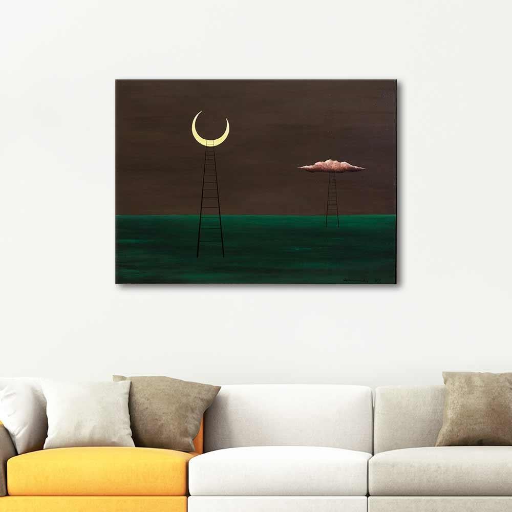 Gertrude Abercrombie Two Ladders Art Print