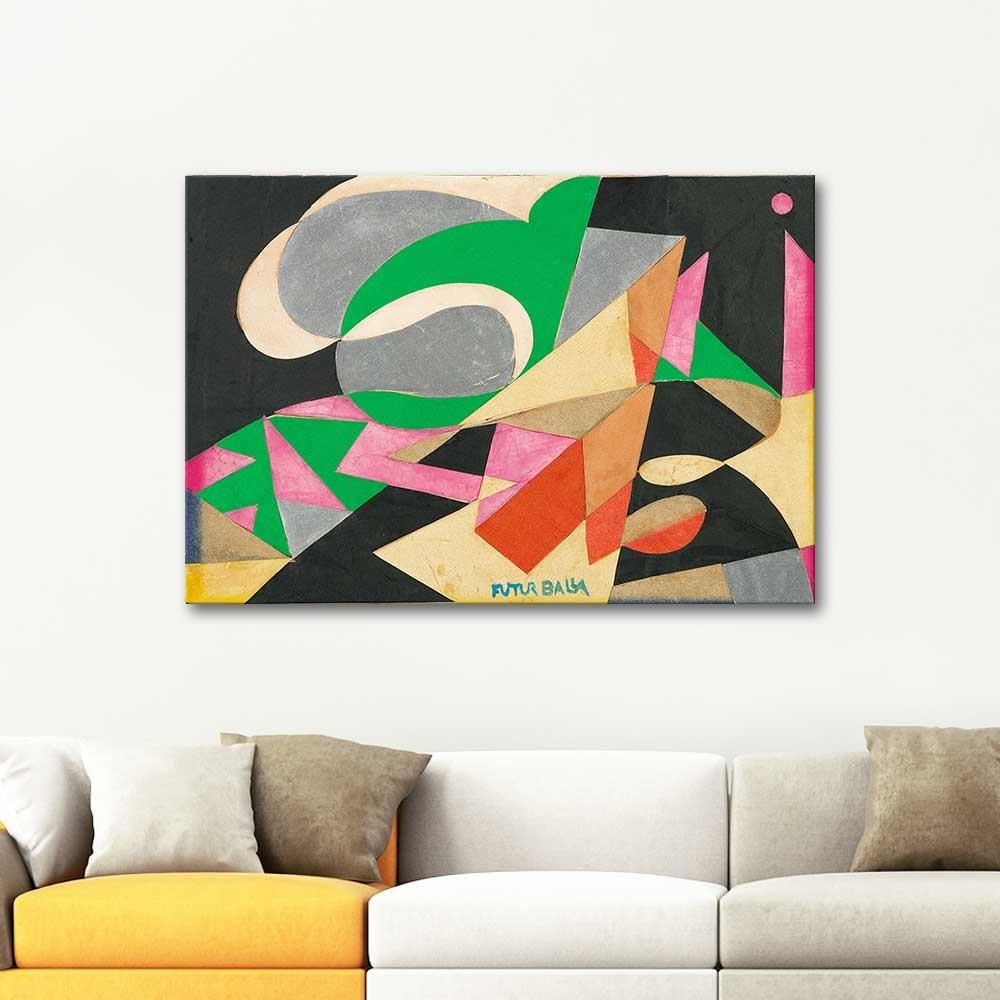 Giacomo Balla Pattern with the Word Tissue Art Print