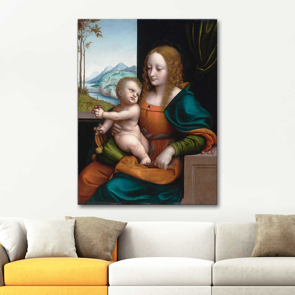 Giampietrino Madonna of the Cherries Art Print