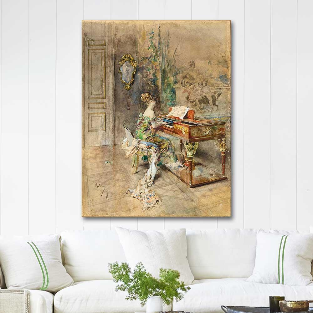 Giovanni Boldini Pianista in Abito Settecentesco Art Print