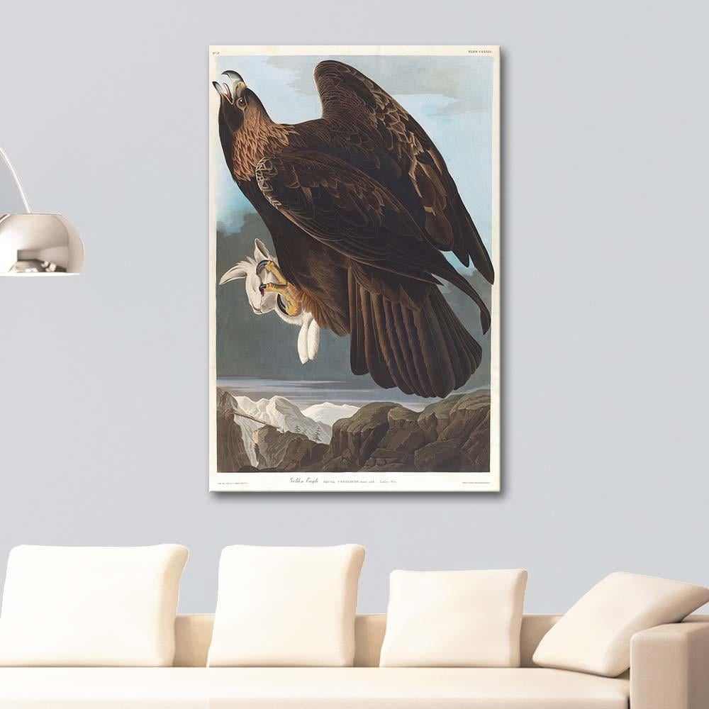 John James Audubon Altın Kartal Kanvas Tablo