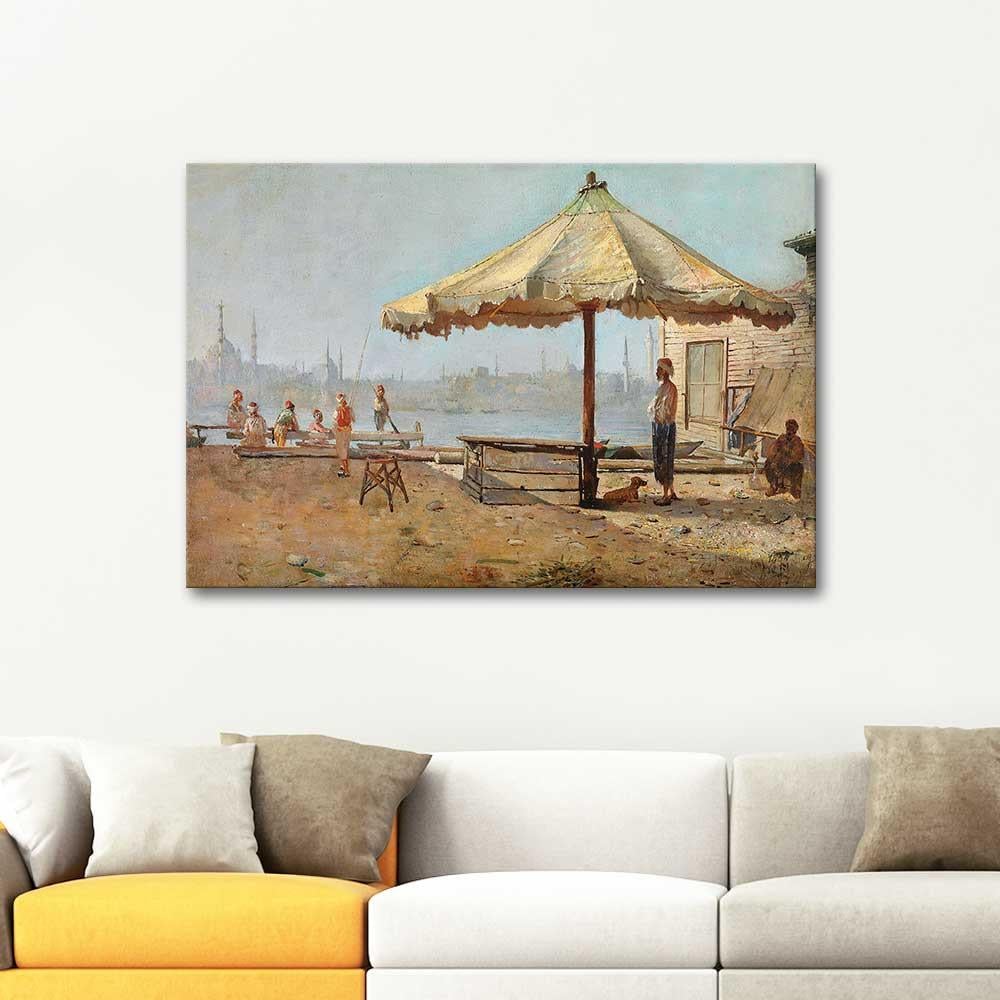 Golden Horn Constantinople by Leonardo De Mango as Art Print