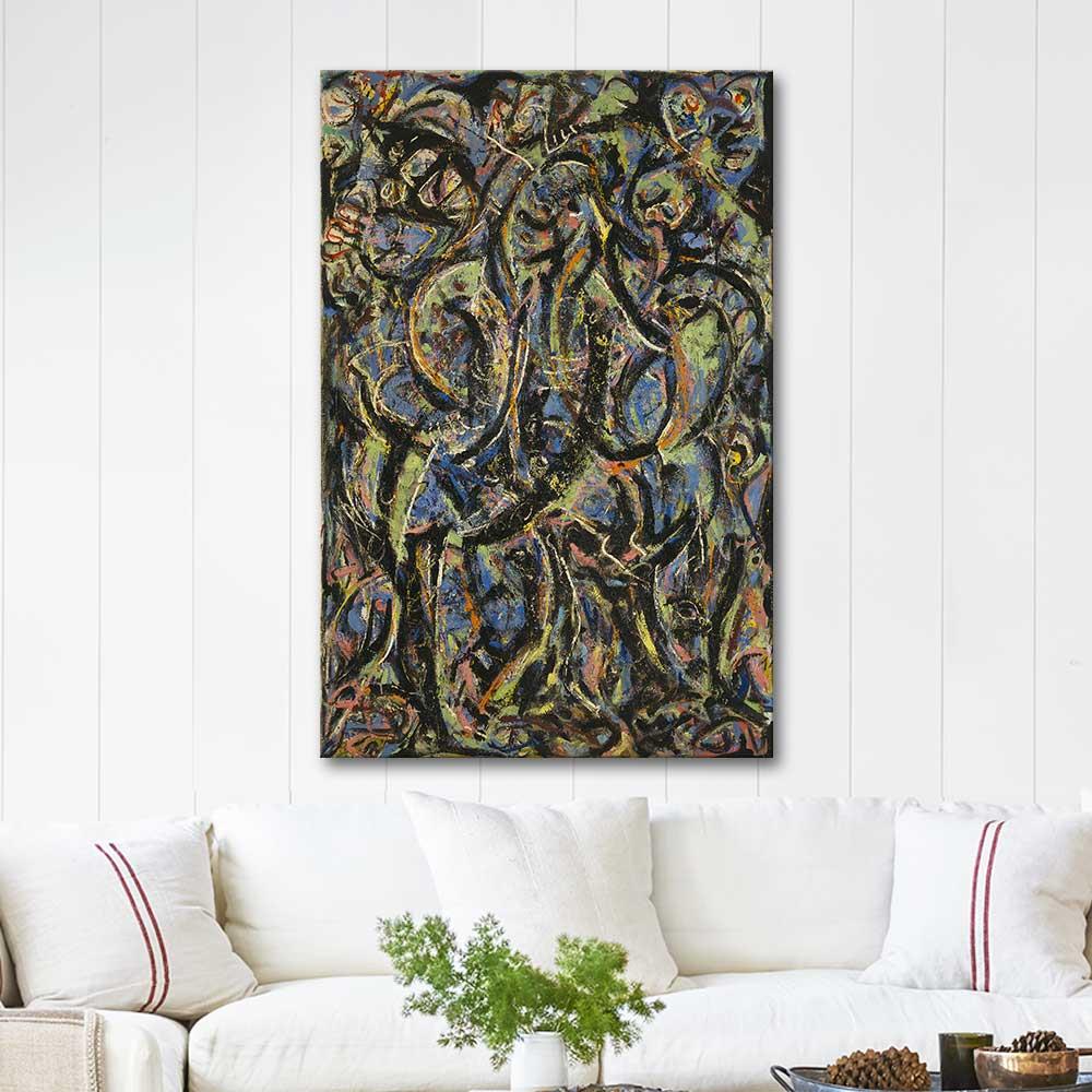 Jackson Pollock Gotik Kanvas Tablo