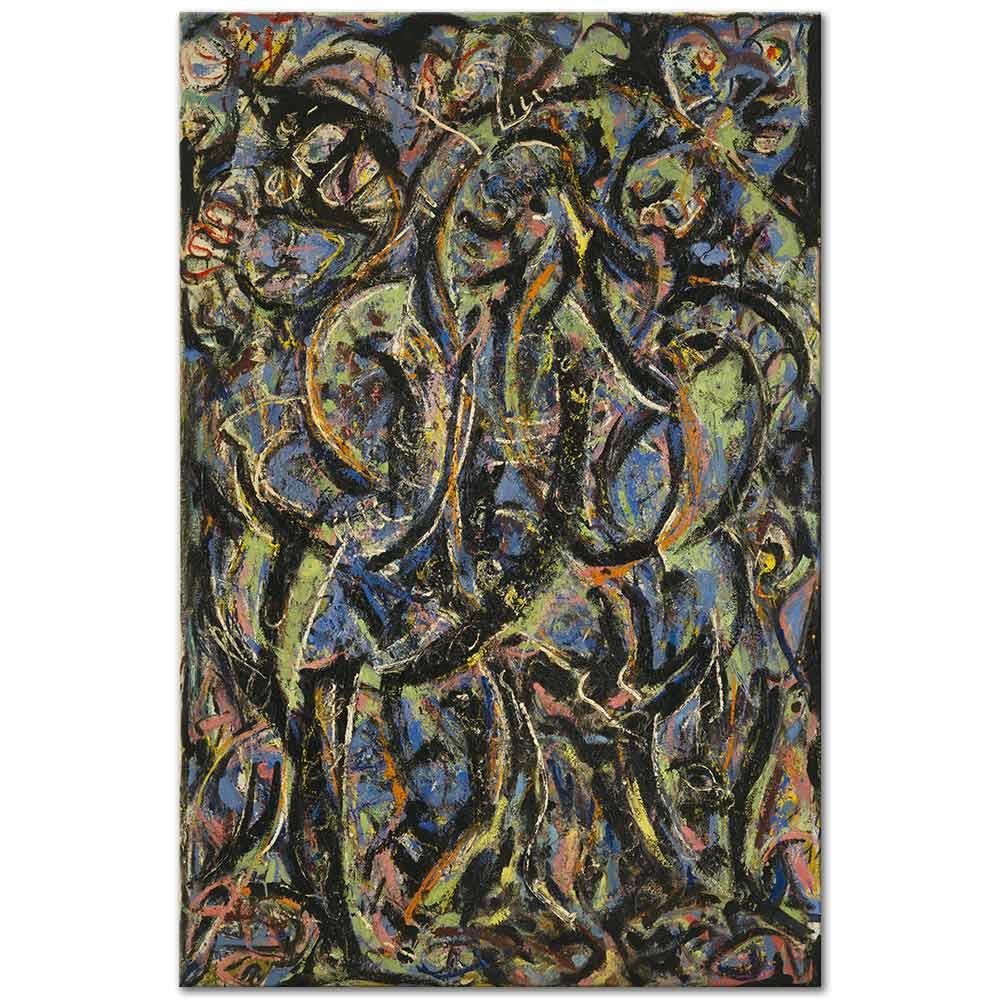 Jackson Pollock Gotik Kanvas Tablo
