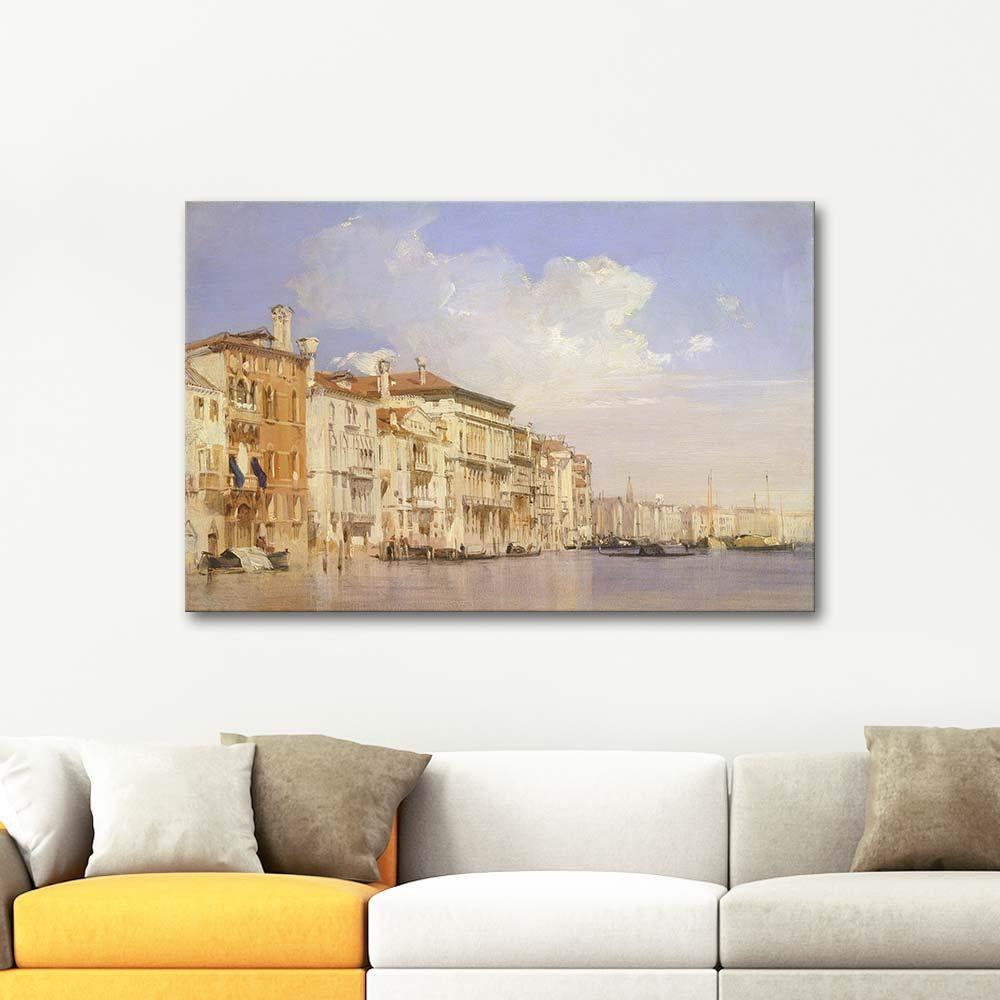 Grand Canal Venice by Richard Parkes Bonington as Art Print
