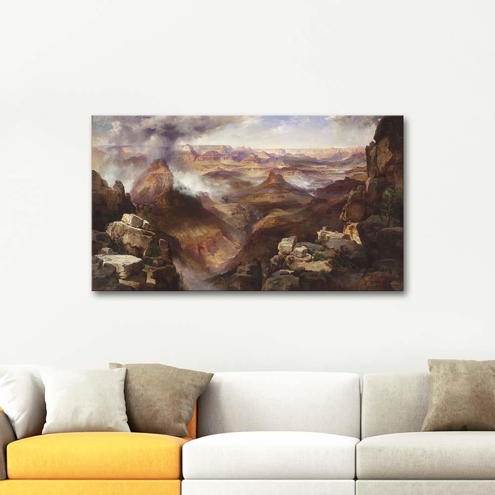 Thomas Moran Colorado Nehri Büyük Kanyon Kanvas Tablo