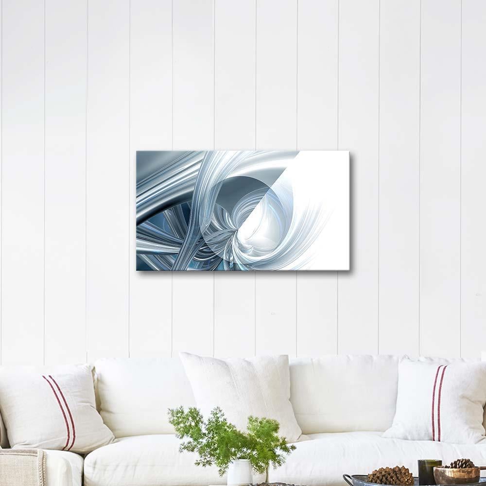 Gri Kesişmeler Kanvas Tablo