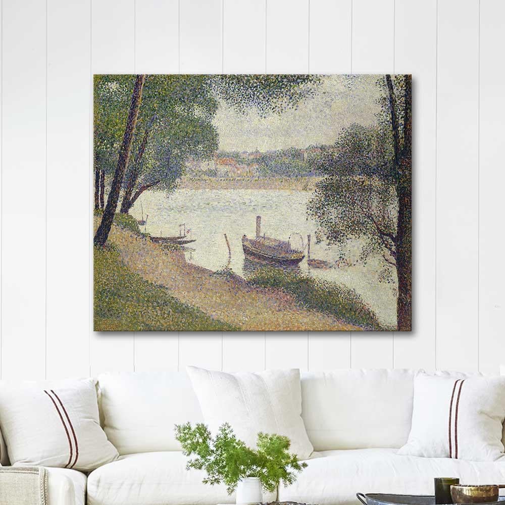 Gray Weather Grande Jatte by Georges Seurat as Art Print