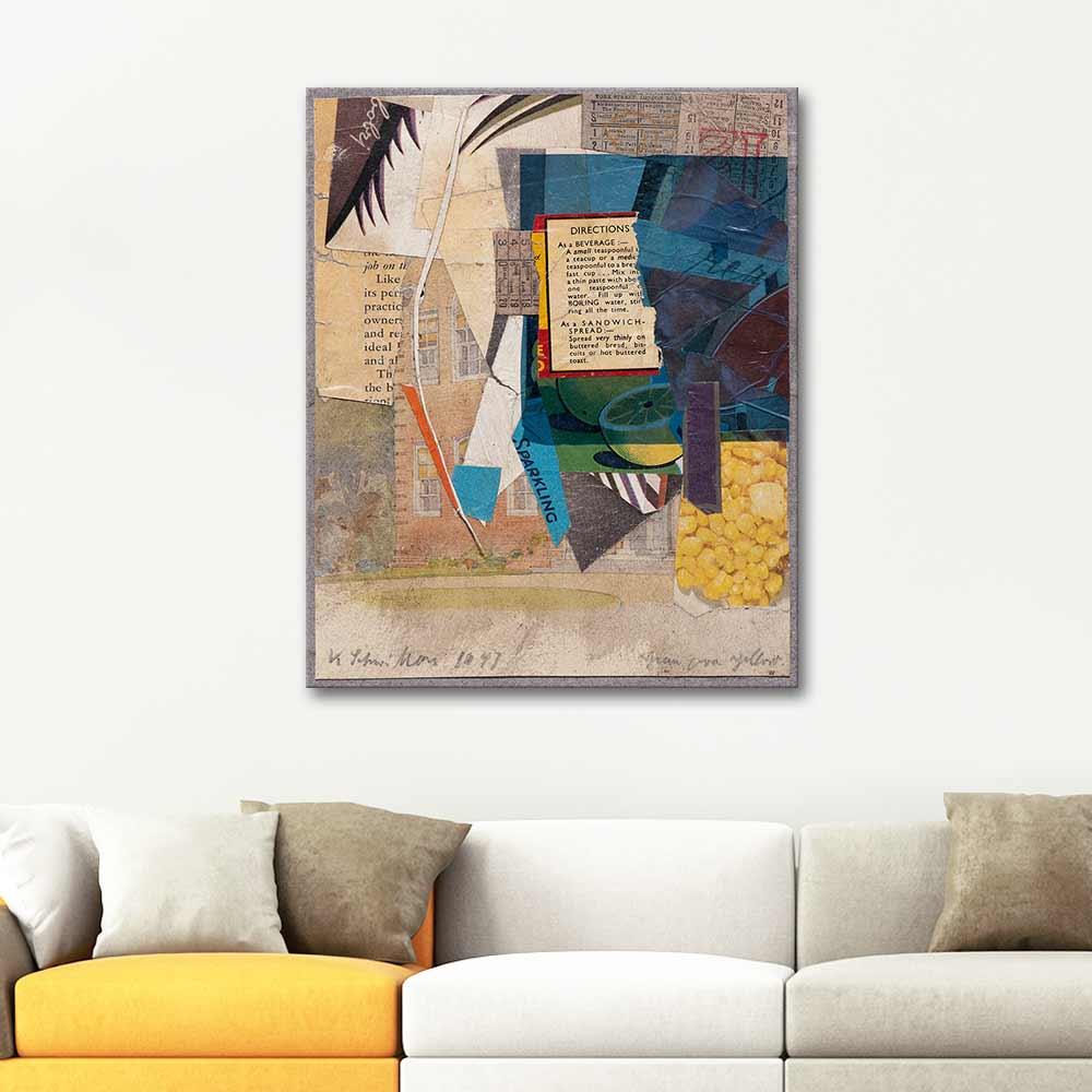 Green over Yellow by Kurt Schwitters as Art Print