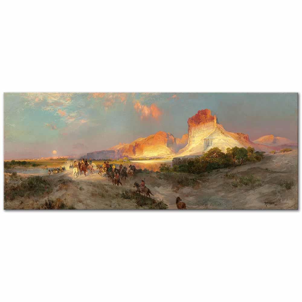 Green River Cliffs Wyoming by Thomas Moran as Art Print