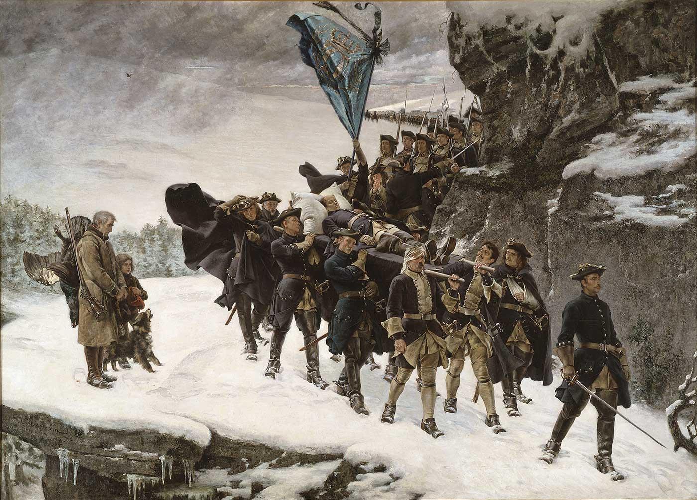 Funeral of Karl XII by Gustaf Cederström