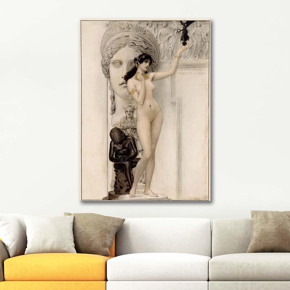 Gustav Klimt Allegory Of Sculpture Art Print