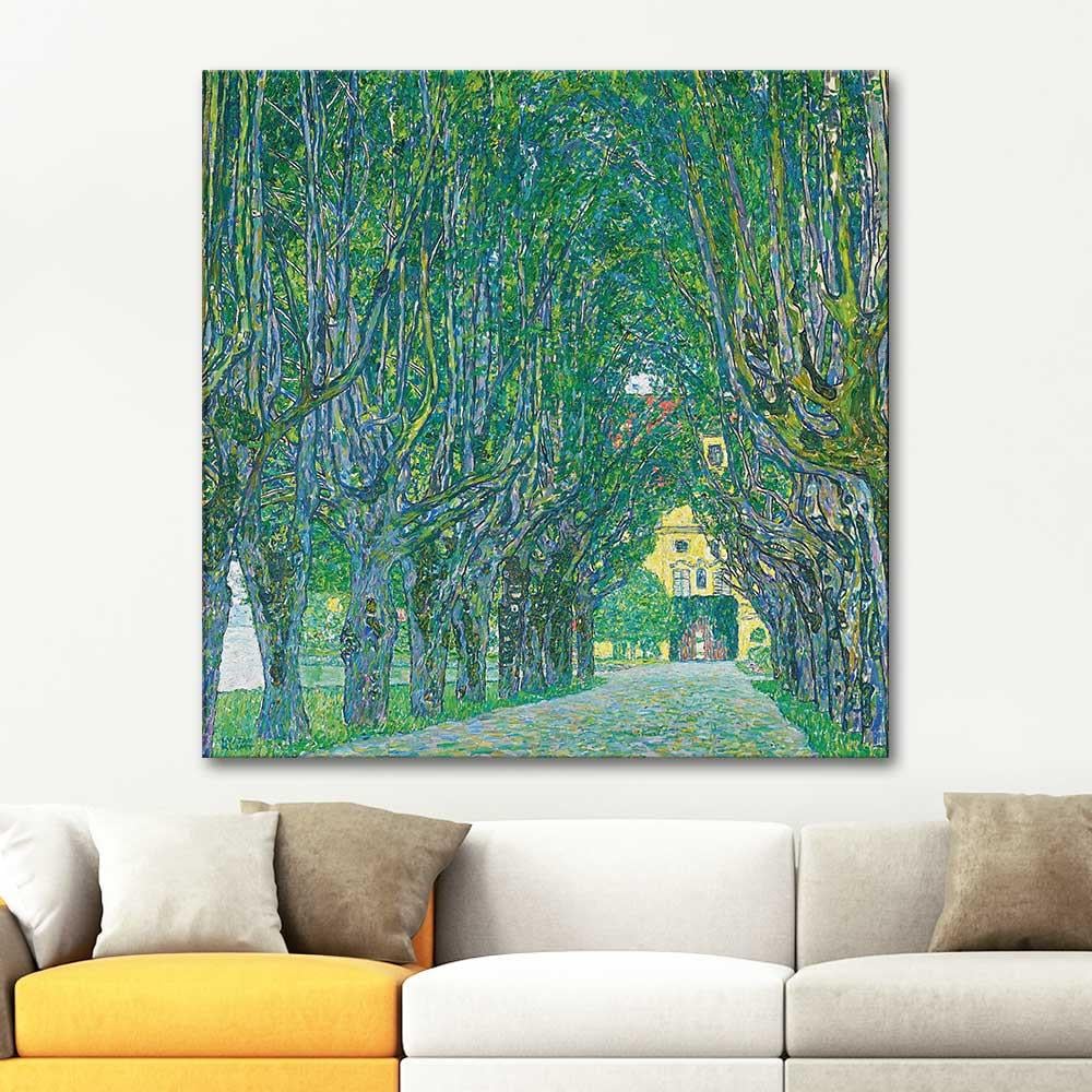 Gustav Klimt Avenue To The Kammer Castle Art Print