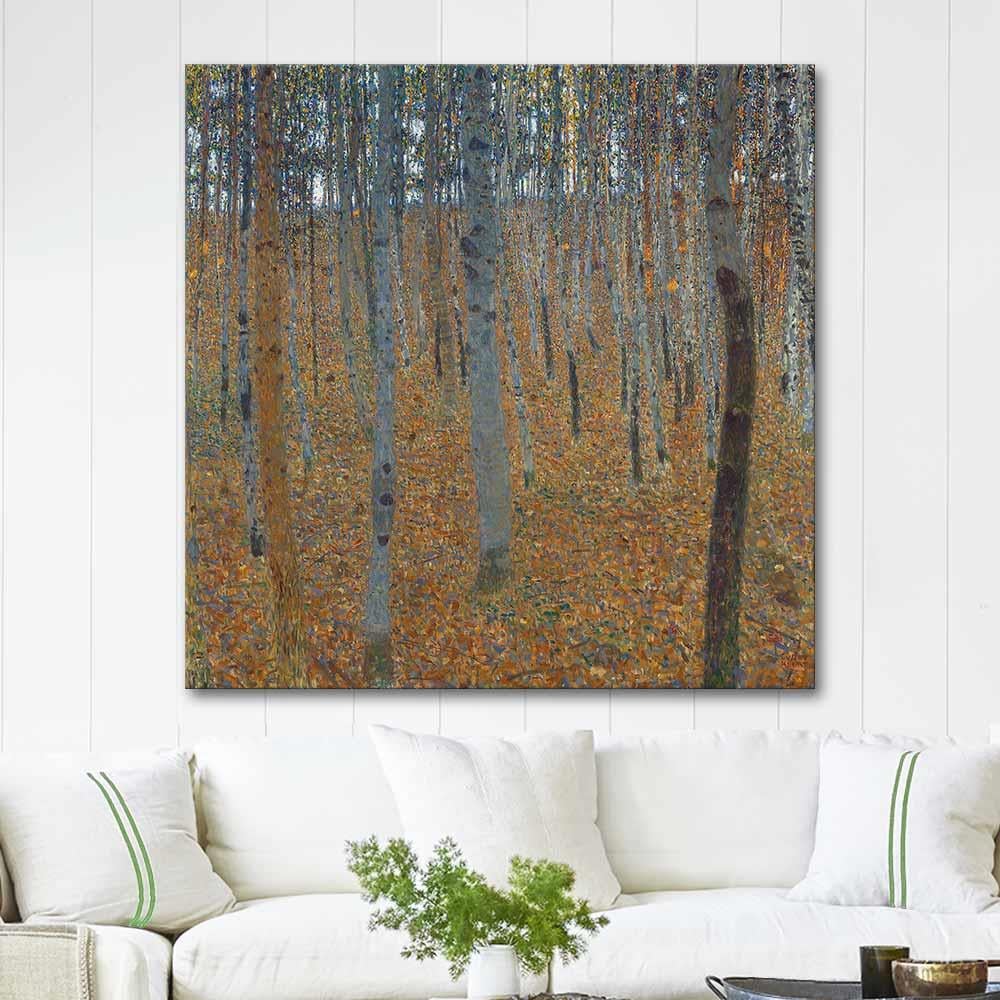 Gustav Klimt Beech Forest Art Print