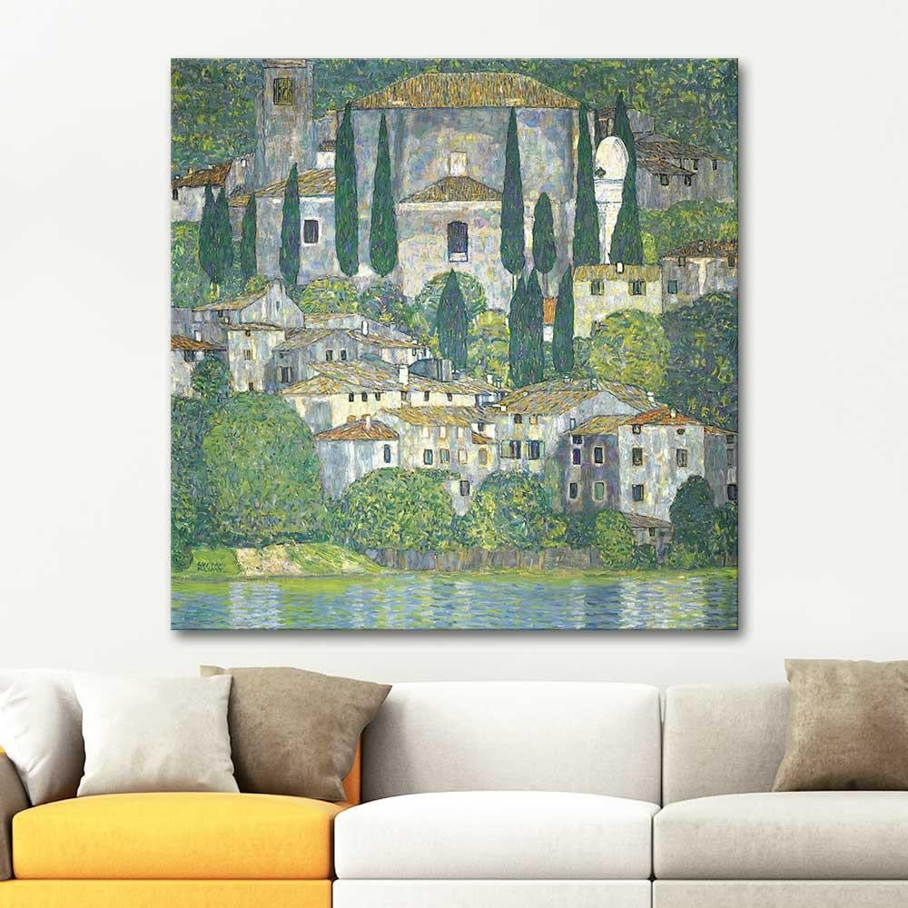 Gustav Klimt Church In Cassone Art Print