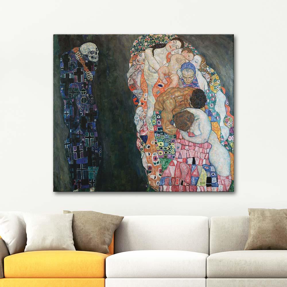Gustav Klimt Death and Life Art Print