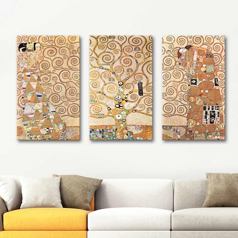 Gustav Klimt The Tree of Life Canvas Set Art Print