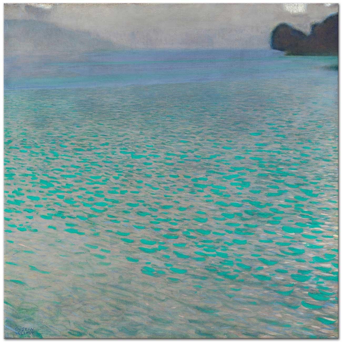On Lake Attersee by Gustav Klimt