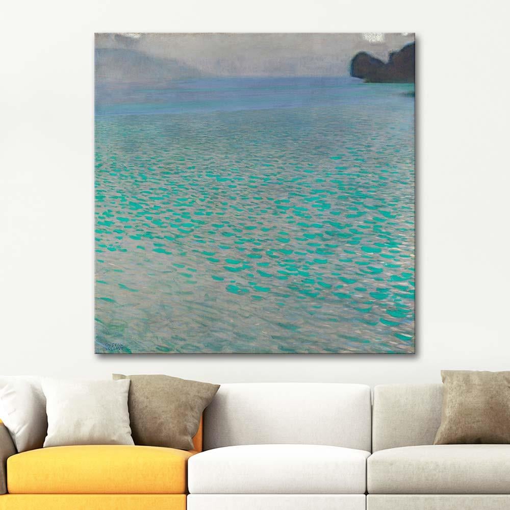 Gustav Klimt On Lake Attersee Art Print